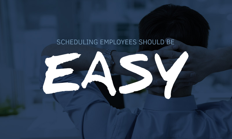 How do I make scheduling employees easy scheduling software mobile app when I work