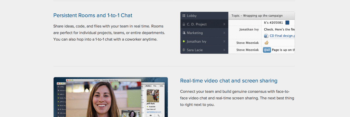 Hipchat Feature Snapshot