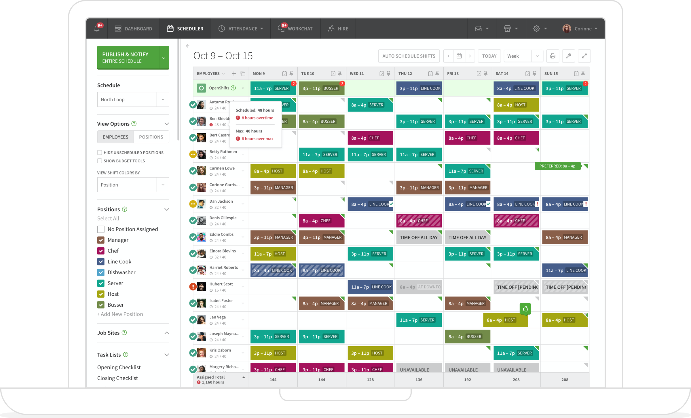 how to create an employee scheduling system