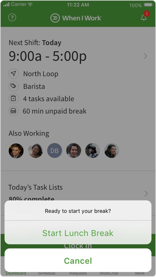 employee time clock app