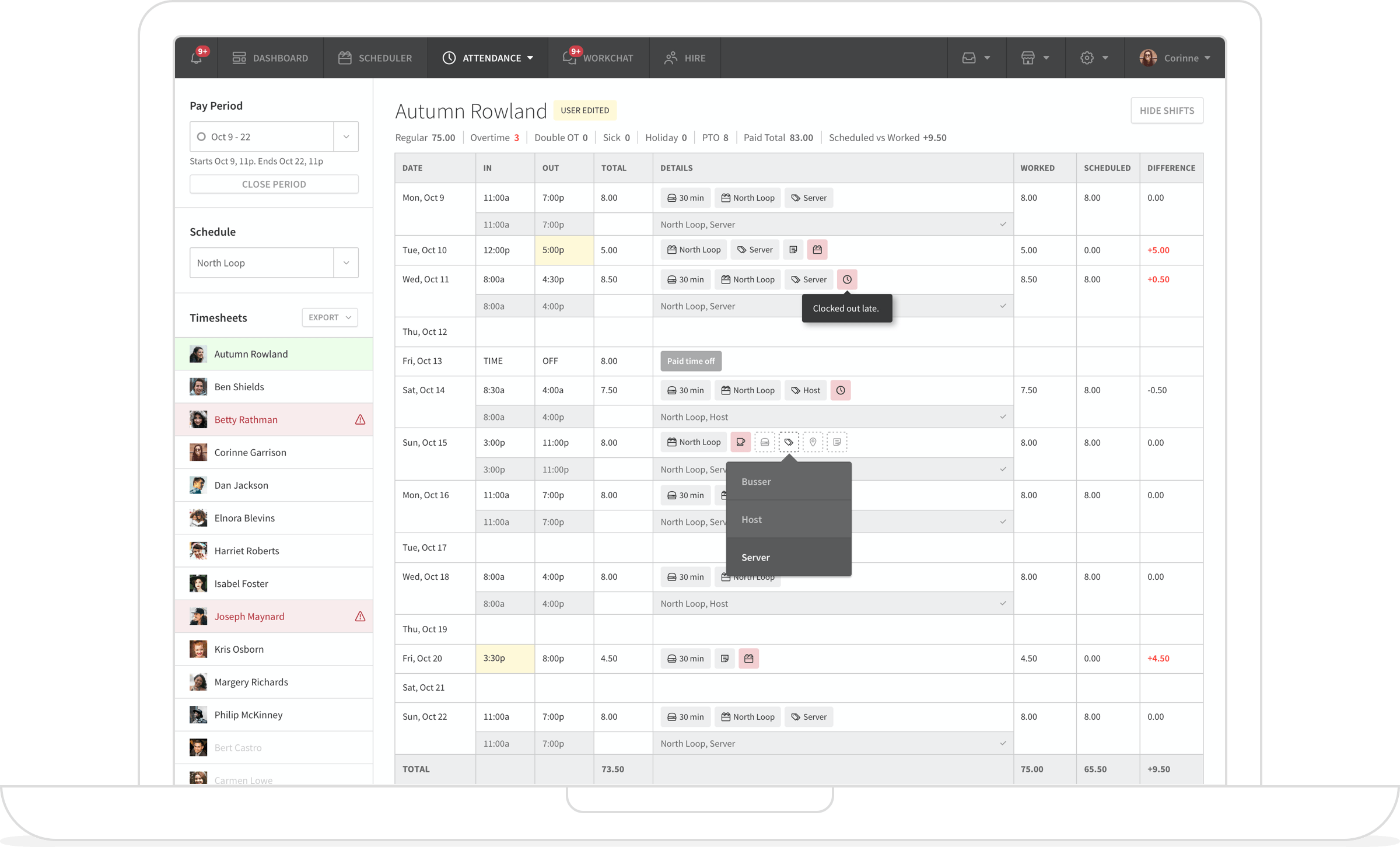 construction time clock app