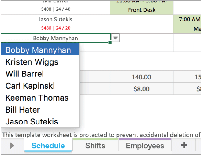 blank weekly employee schedule template