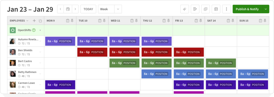 business trip schedule example