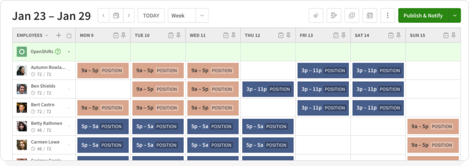 business trip schedule example