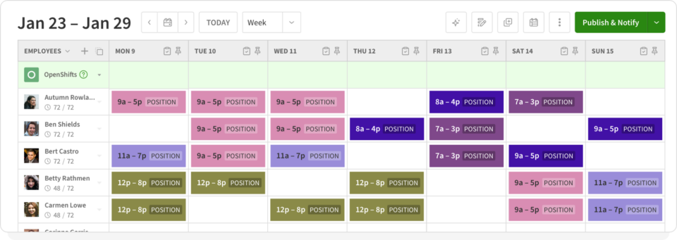 business trip schedule example