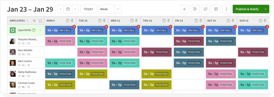 business trip schedule example