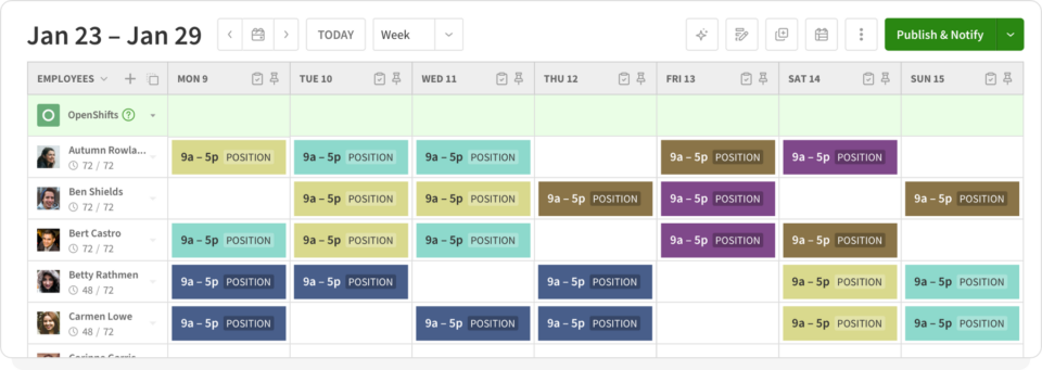 business trip schedule example