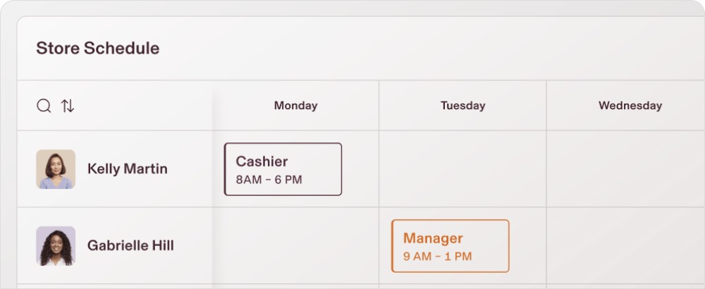 When I Work scheduling app screenshot