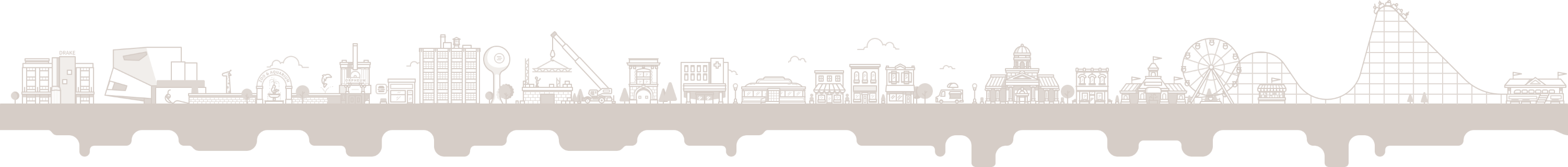 illustration of city skyline